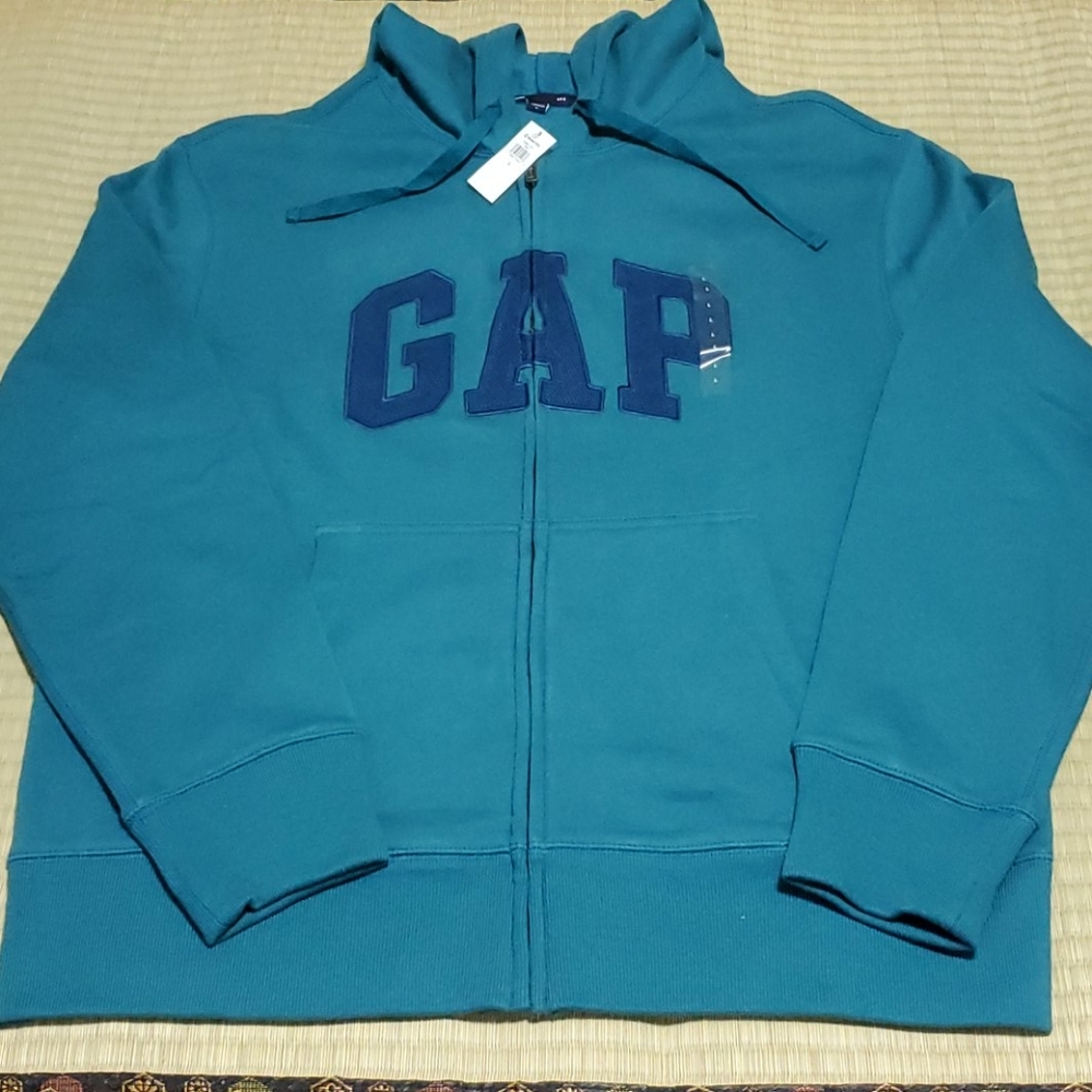 Gap Large Blue Full Zip Hoodie NWT